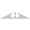 Ekena Millwork Acorn Architectural Grade PVC Pediment, 62"W x 15-1/2"H x 2-3/4"P (Pitch 6/12) PEDPS062X155ACR00 - alternate 2